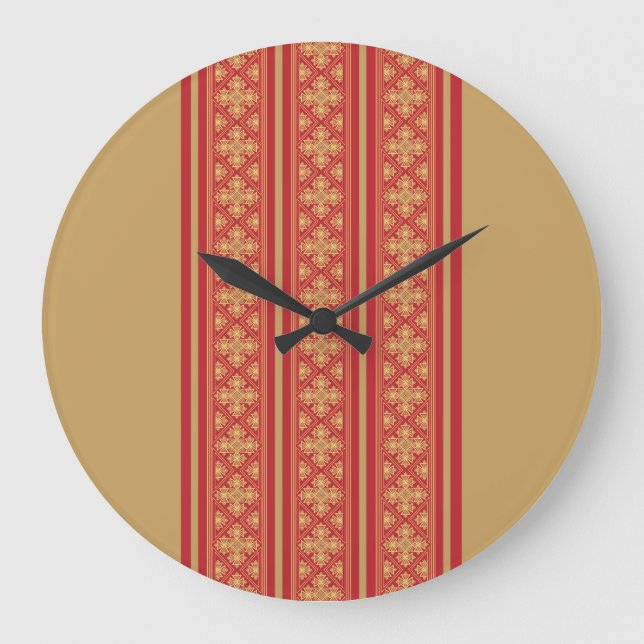 Telet Cross Pendant Große Wanduhr (Vorderseite)