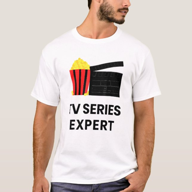 Television Show Binge Watch Tv Series Expert Food  T-Shirt (Vorderseite)