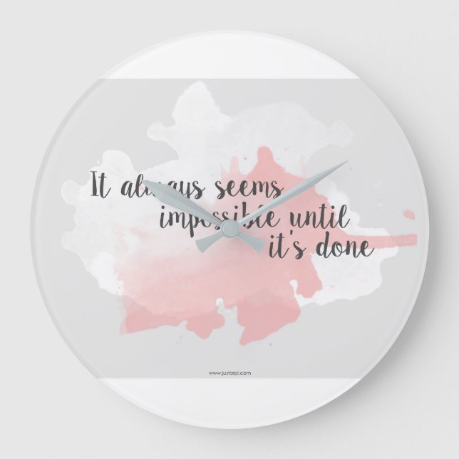 Tell Time!!! Wall Clock Große Wanduhr (Vorderseite)