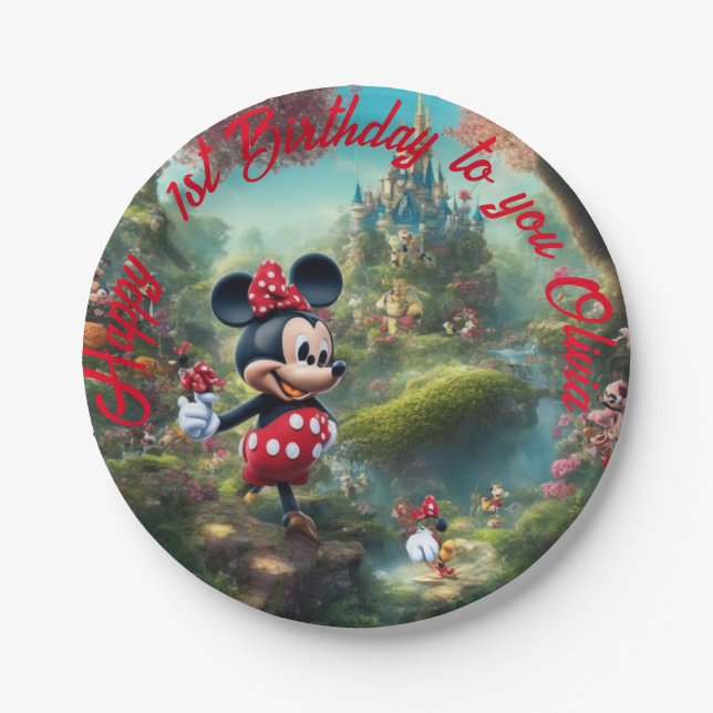 Teller, 7" Rundpapier Pappteller (Vorderseite)