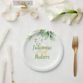 Teller aus Aquarellpapier