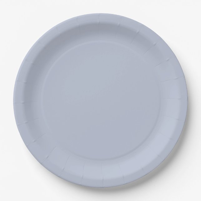 Teller aus dunkelblauem Teilpapier (Vorderseite)