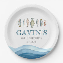 Teller aus Fischpapier, Geburtstagsdekorationen