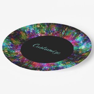 Teller aus Glasspiralpapier