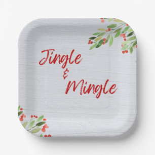 Teller aus Jingle und Mingle Paper