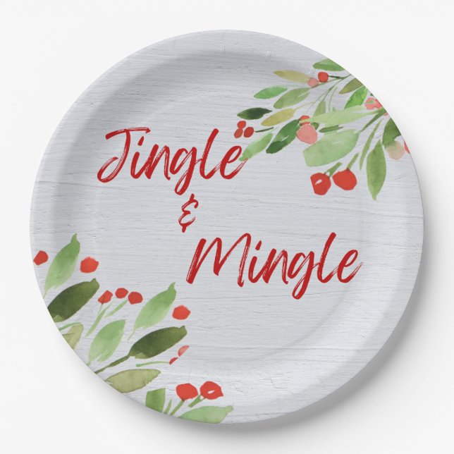 Teller aus Jingle und Mingle Round Paper (Vorderseite)