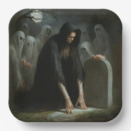 Teller aus Karton Serie 1 Hexen 09