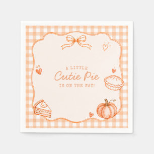 Teller aus Papier für Baby-Party im Herbst Little Serviette