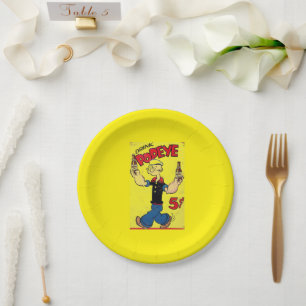 Teller aus Pappe mit Popeye