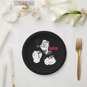 Teller aus Pappe mit Popeye