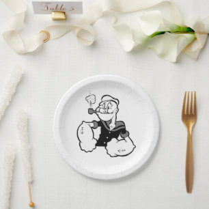 Teller aus Pappe mit Popeye