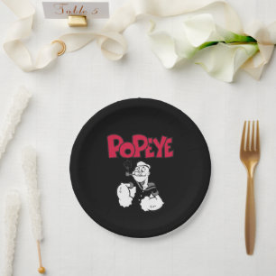 Teller aus Pappe von Popeye