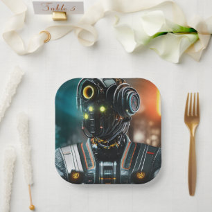 Teller aus robot 3-Quadratzoll