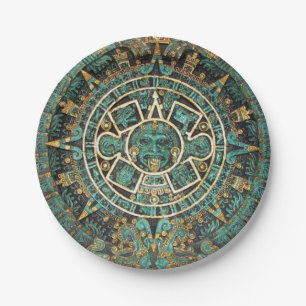 Teller, Aztec Pappteller