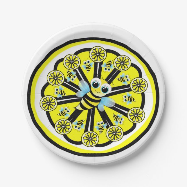 Teller Bumblebee Lemon (Vorderseite)