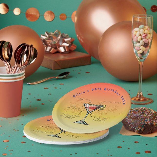 Teller der kosmopolitischen Geburtstagspartei (Multi)