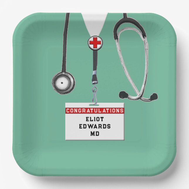 Teller der Medical School Graduation Party (Vorderseite)