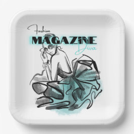 Teller des Frauenmagazins