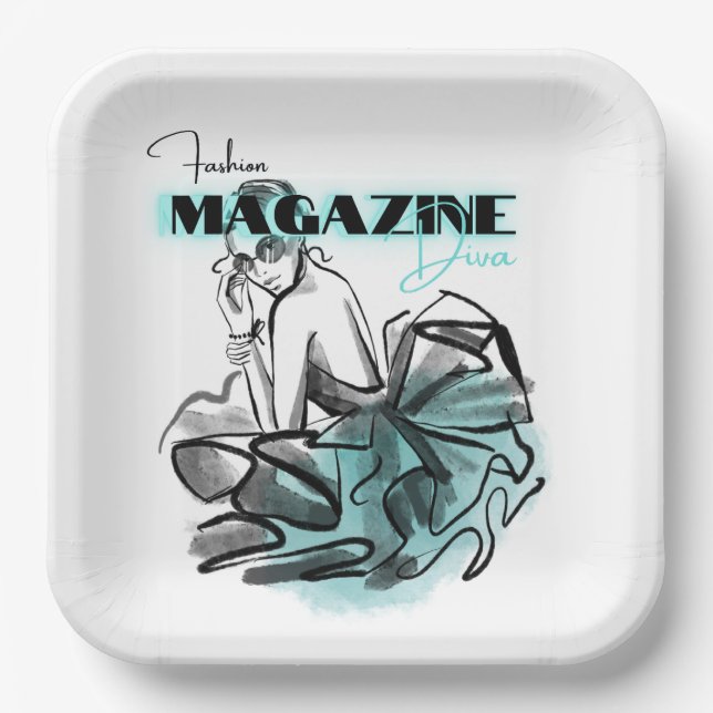 Teller des Frauenmagazins (Vorderseite)