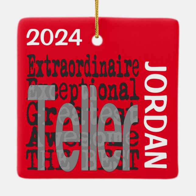 Teller Extraordinaire CUSTOM Keramikornament (Rückseite)