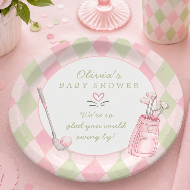Teller für Baby-Party Little Putter (Von Creator hochgeladen)