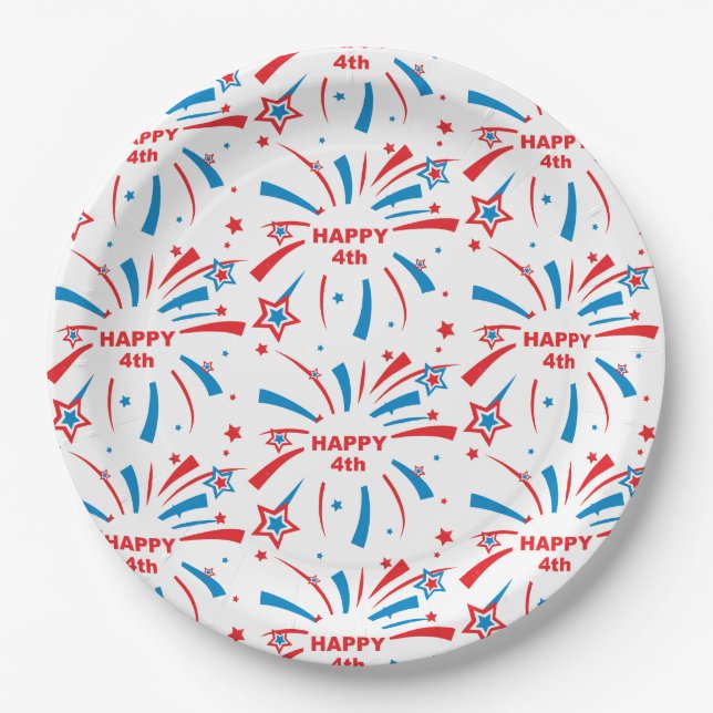 Teller für benutzerdefiniertes Papier 9" (Vorderseite)