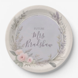 Teller für Blumenpapier mit Lavendel und Blush