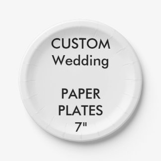 Teller für das Hochzeitspapier 7"