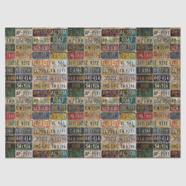 Teller für die Lizenzierung Seidenpapier (Vorderseite)