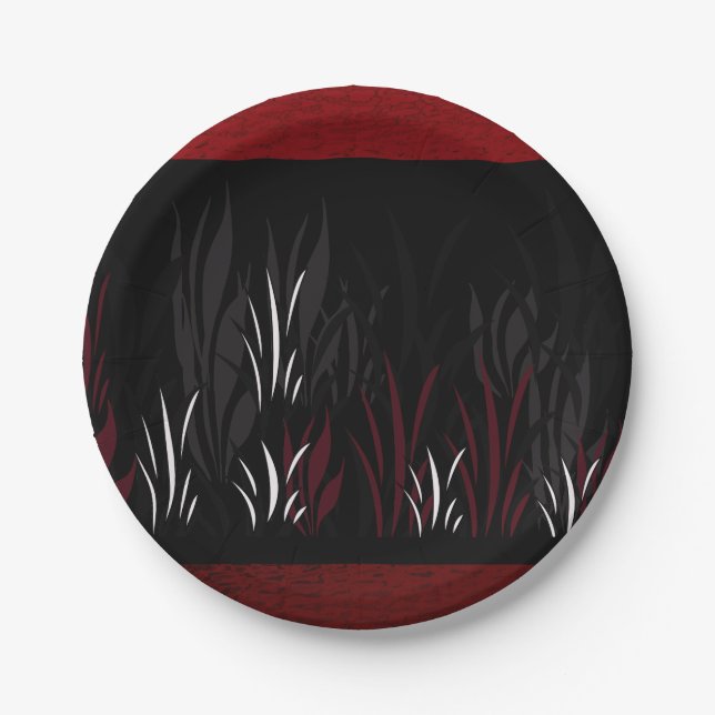 Teller für dunkle Marron-Papiere - Design 2 (Vorderseite)