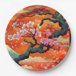 Teller für japanische Party