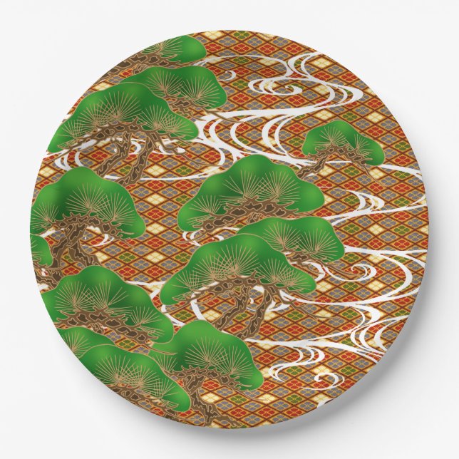 Teller für japanische Party (Vorderseite)