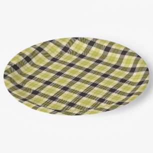 Teller für Kariertes Olivenöl und Tartan