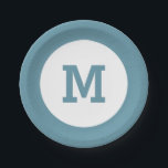 Teller für kundenspezifische Monogramm-Papiere<br><div class="desc">Wechseln Sie die erste zu dem,  was Sie gewollt haben. Sehen Sie in meinem Shop (PATTERNS > MONOGRAMS & FRAMES) für weitere kundenspezifische Vorlagenprodukte.</div>