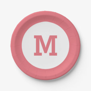 Teller für kundenspezifische Monogramm-Papiere
