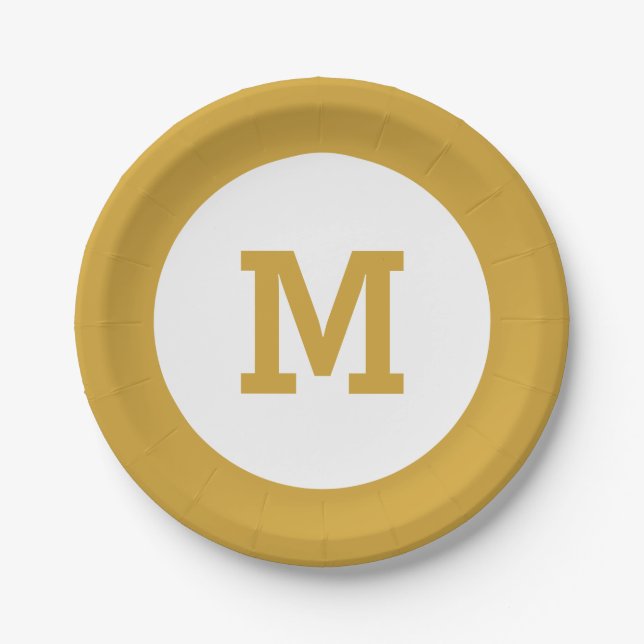 Teller für Monogramm (Vorderseite)