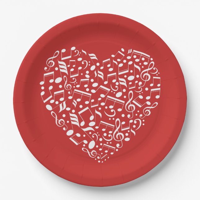 Teller für Musikherz (Vorderseite)