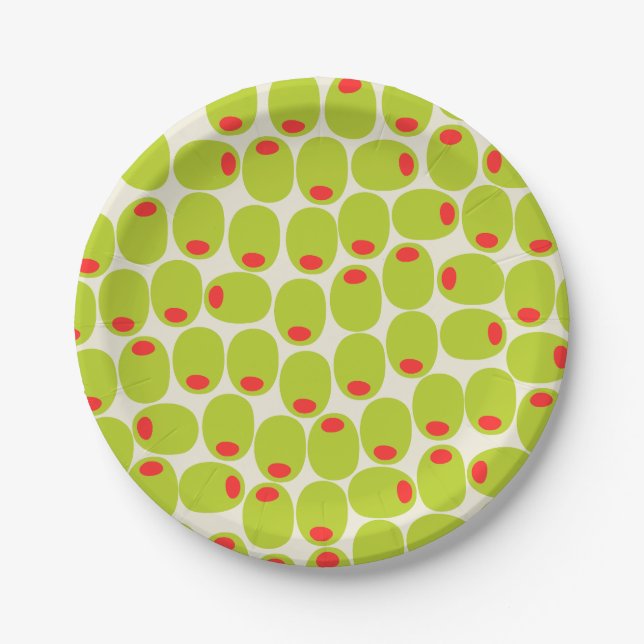 Teller für niedliches Olivepapier (Vorderseite)