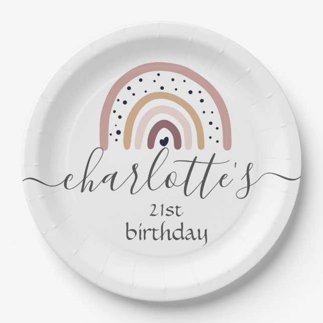 Teller für Papiere - Regenbogenlachs (Vorderseite)