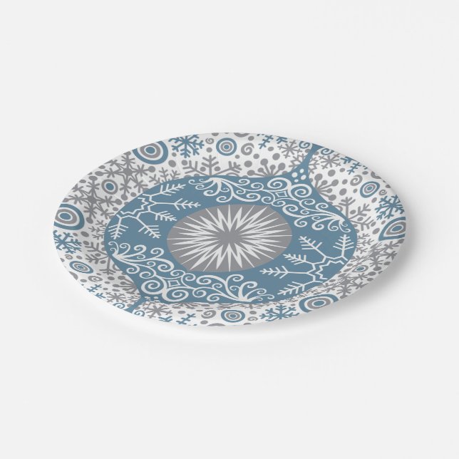 Teller für Schneewinterpapier (Schrägansicht)