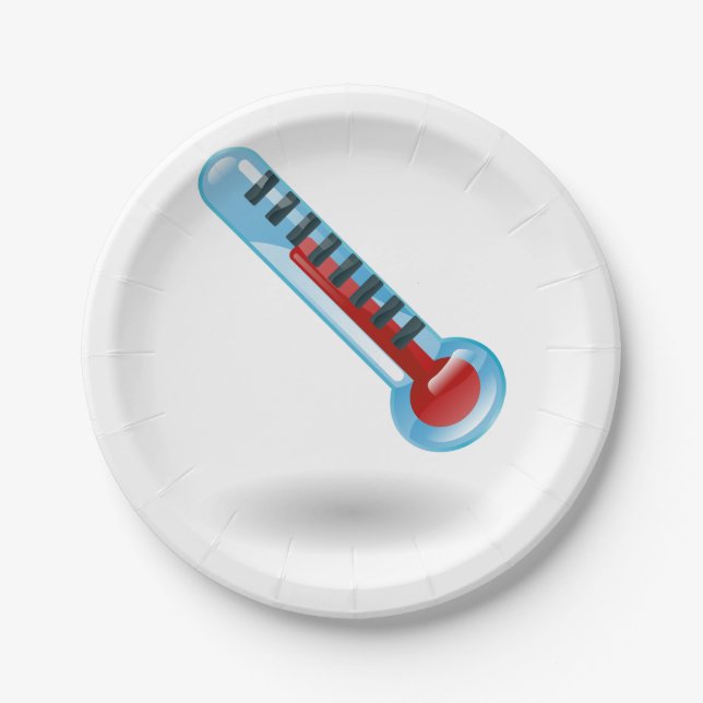 Teller für Thermometertemperaturpapier (Vorderseite)