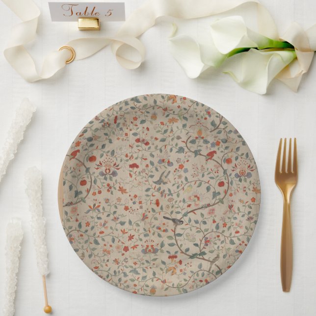 Teller für Vintages Entwurfspapier (Hochzeit)