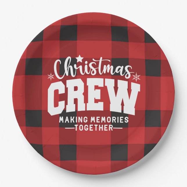 Teller für Weihnachts-Crew (Vorderseite)