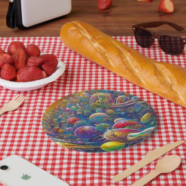 Teller für Weltraumbahnpapiere (Picknick)