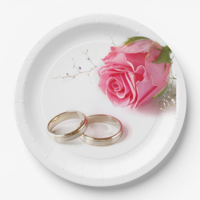 Teller/Hochzeiten Pappteller (Vorderseite)