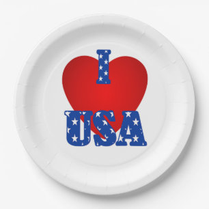 Teller/I Heart USA Pappteller