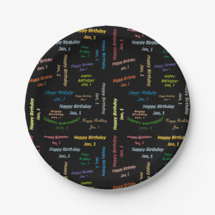 Teller Januar, 1. Geburtstag