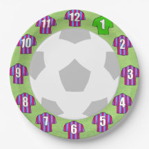 Teller - Leichter und blau gestreifte Shirts