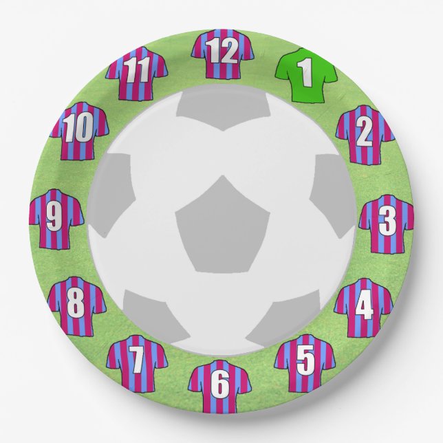 Teller - Leichter und blau gestreifte Shirts (Vorderseite)