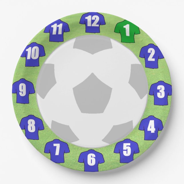 Teller mit Blue Sport Shirts (Vorderseite)